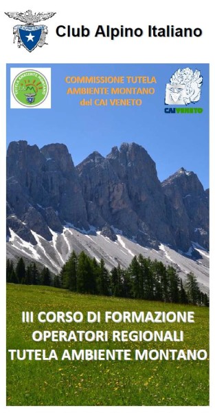 Corso Operatore Regionale Tutela Ambiente Montano - 2015