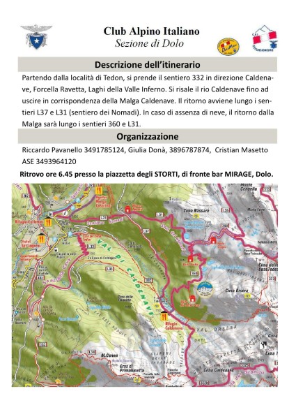 Escursione del 12.02.17 - Malga Caldenave dalla Val Campelle