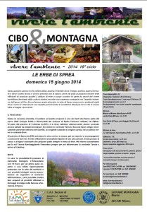 VIVERE L'AMBIENTE 2014 - CIBO & MONTAGNA - uscita SPREA "Le erbe selvatiche"